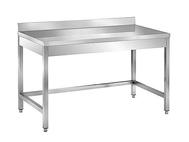 Tavolo Inox aperto con telaio a giorno